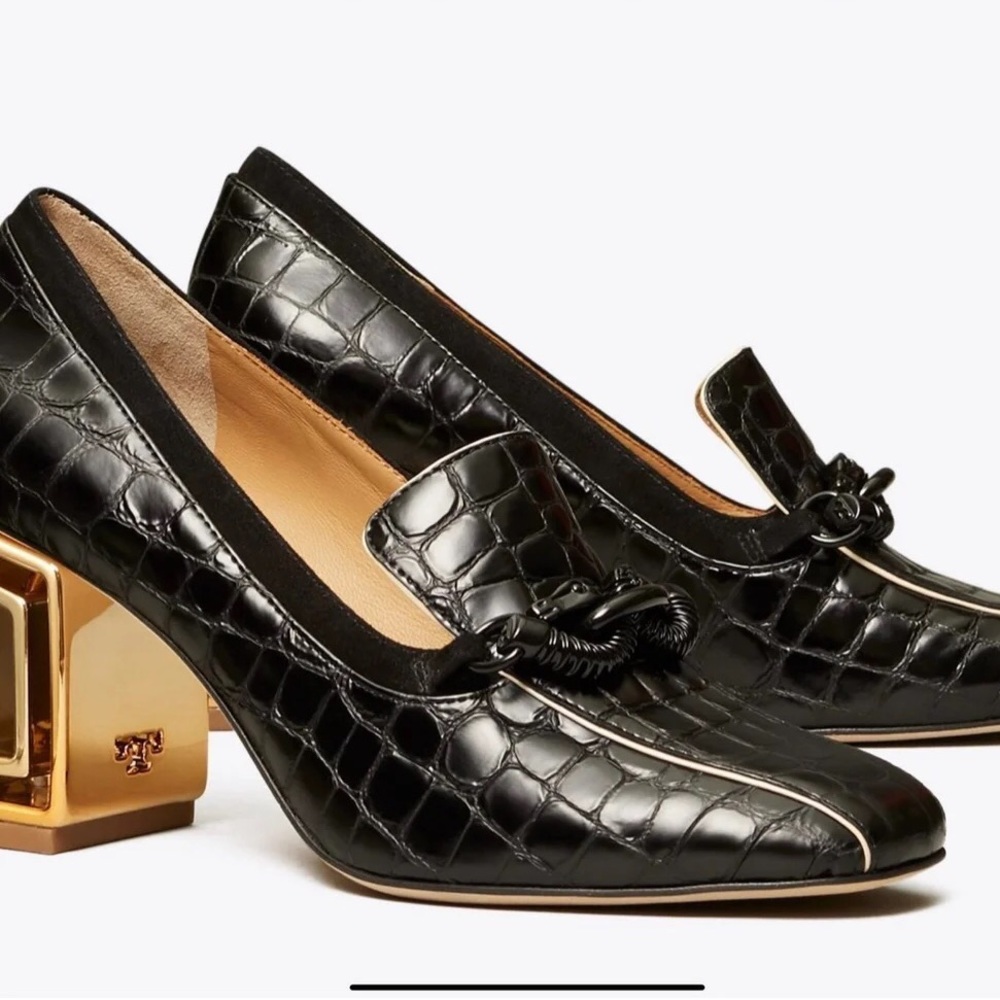 Tory Burch Jessa Loafer w. Metal Heel (NWOT)